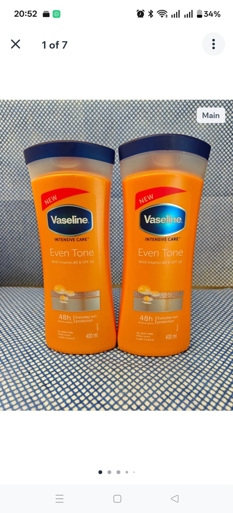 1Pc  Vaseline Even tone Glow Body lotion