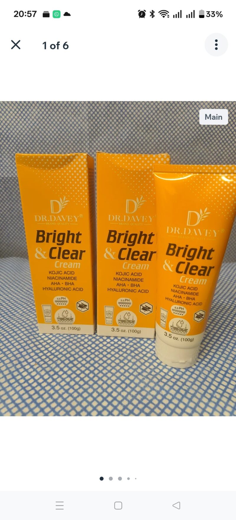 2Pcs  Bright &Clear Cream Fade Cream