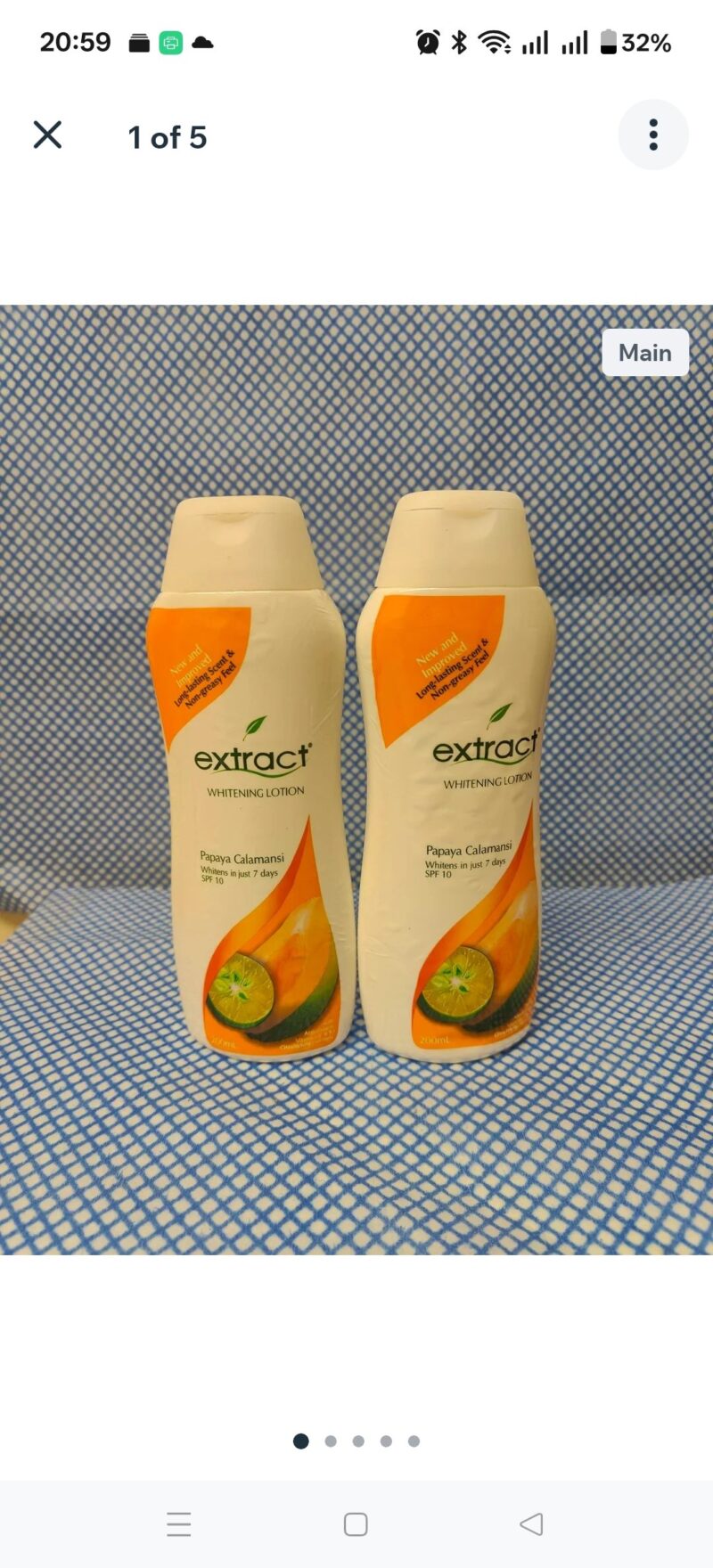 2Pcs Extract Moisturizer Glow Body lotion