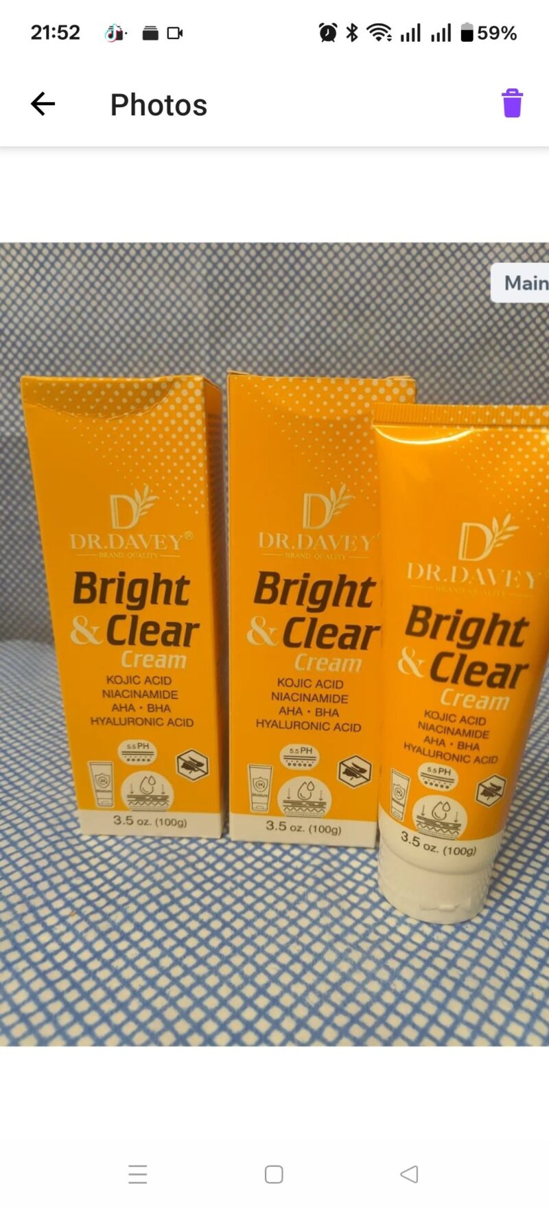 2Pcs  Bright &Clear Cream Fade Cream - Image 2