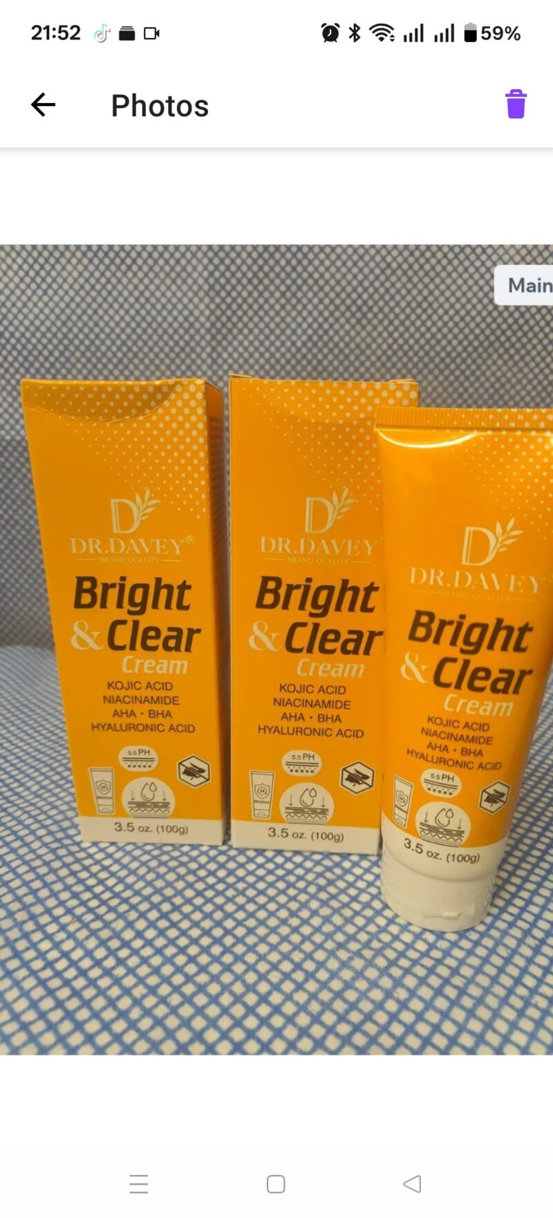 2Pcs  Bright &Clear Cream Fade Cream - Image 4