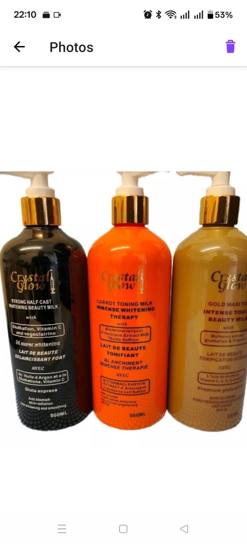 1Pc  Crystal Moisturizer Glow Body lotion - Image 2