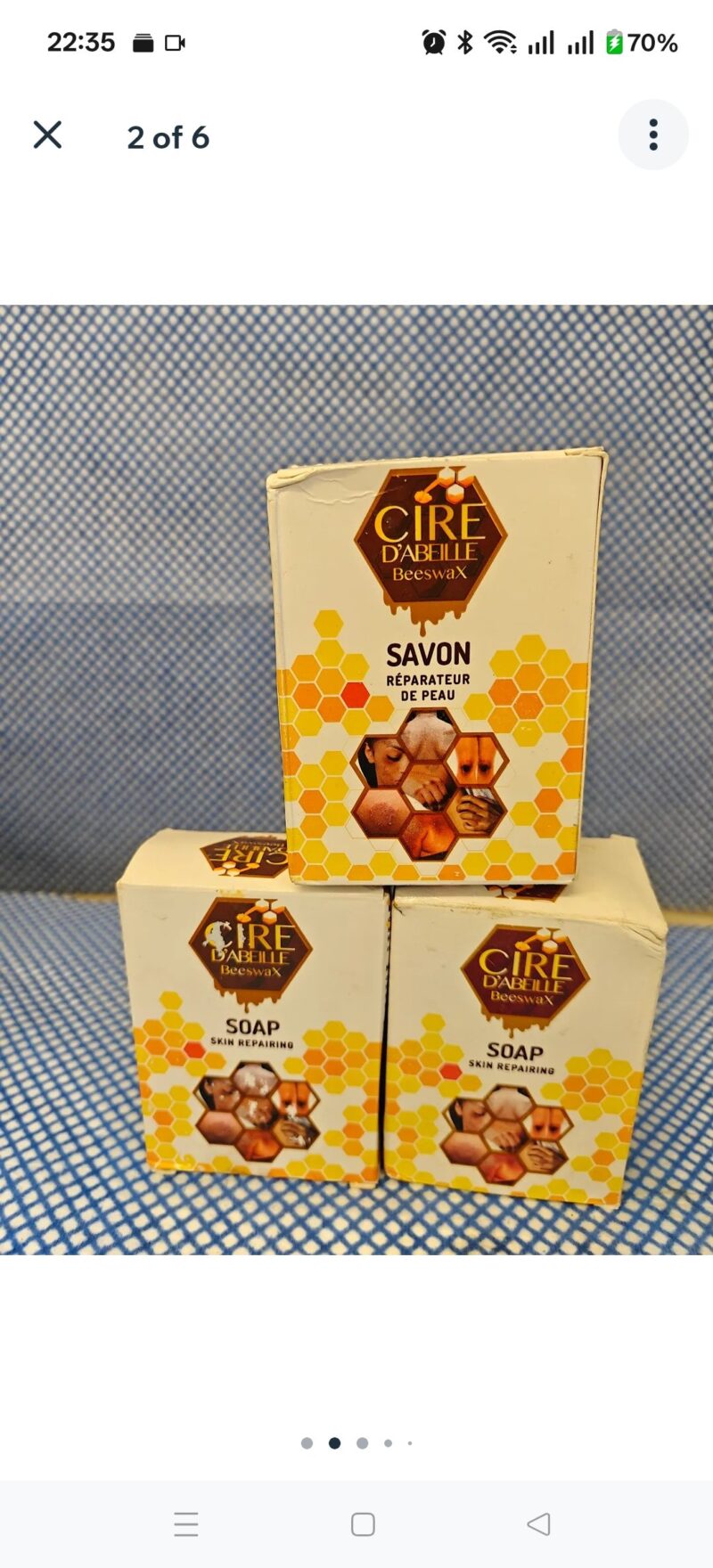 3Pcs Cire Beeswax Skin Repair Soap