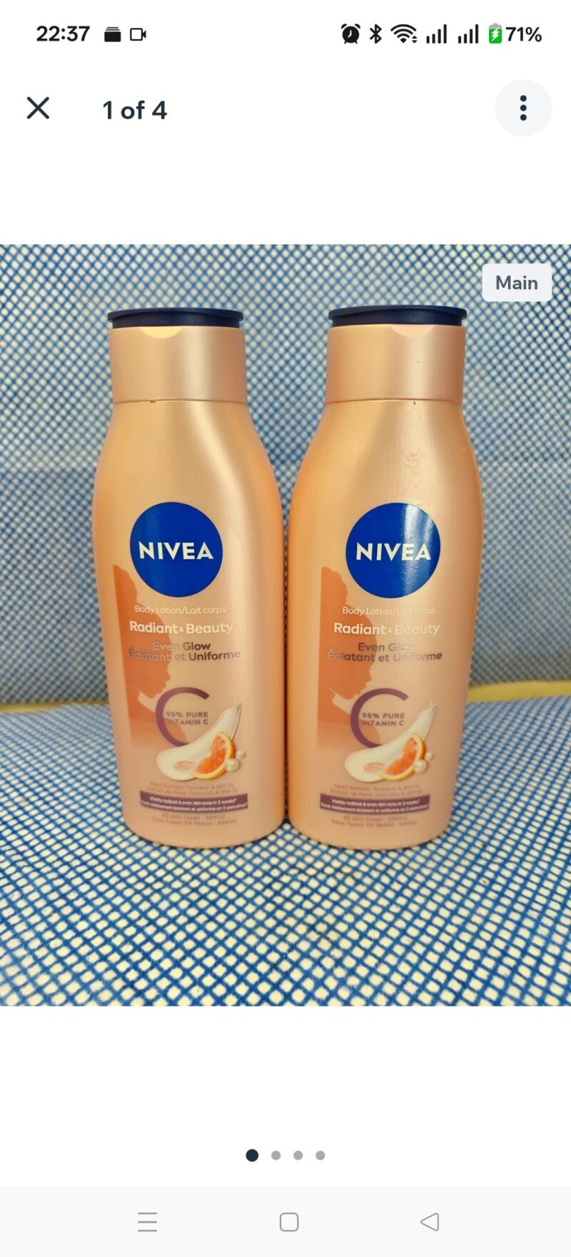 1Pc Nivea vitamin c Glow Body lotion