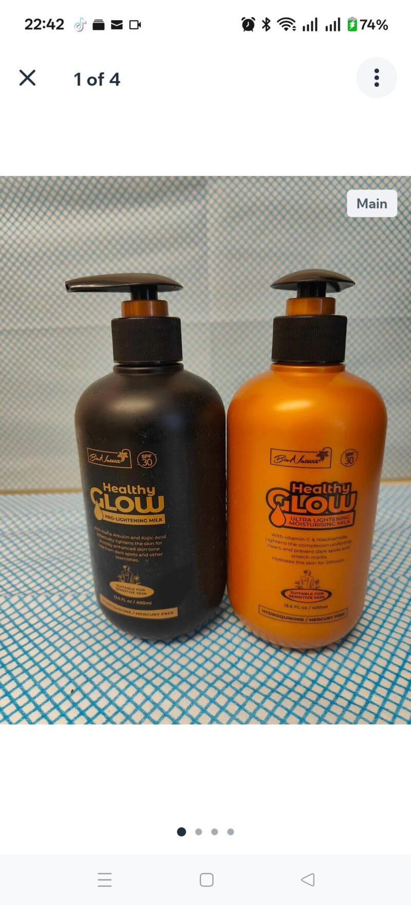 1Pc healthy glow Body lotion choose colour