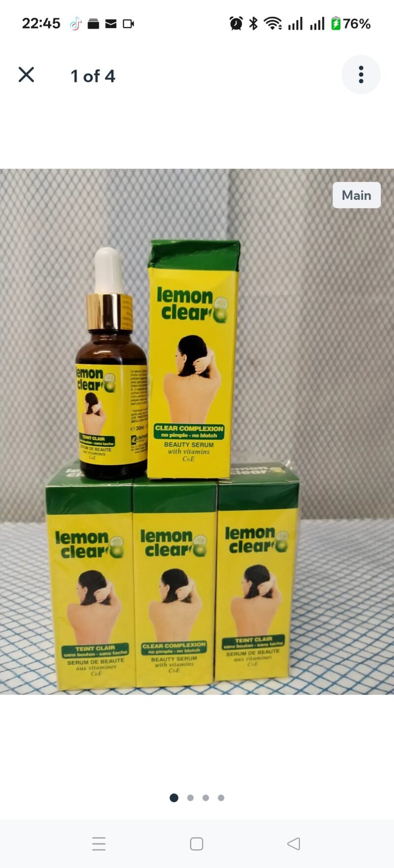 3Pcs Lemon clear Glow serum