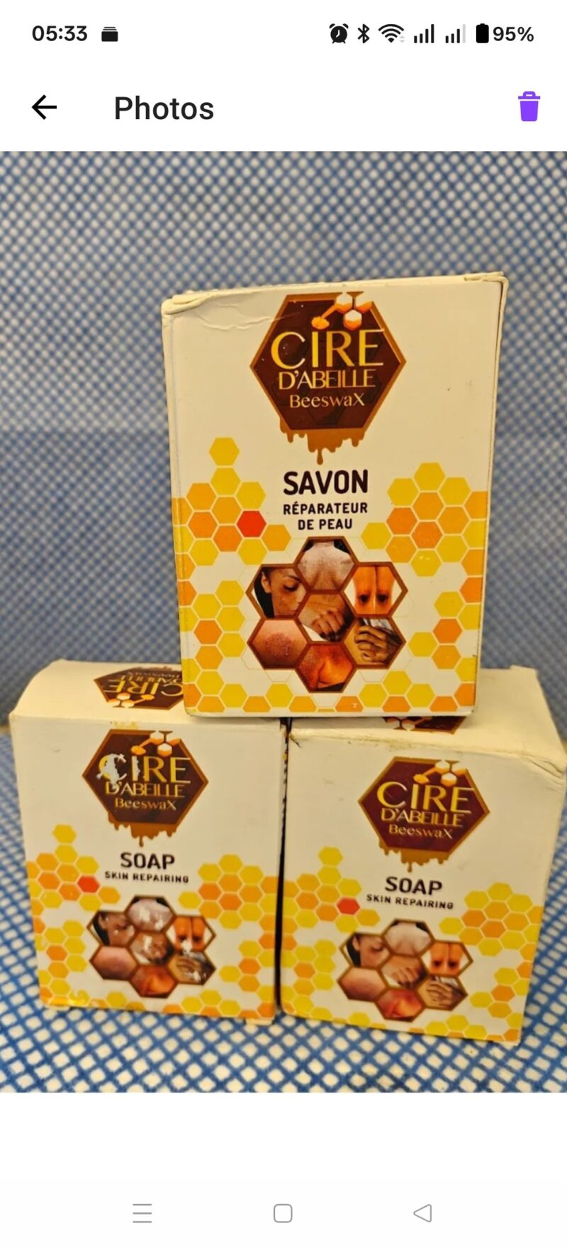 3Pcs Cire Beeswax Skin Repair Soap - Image 5