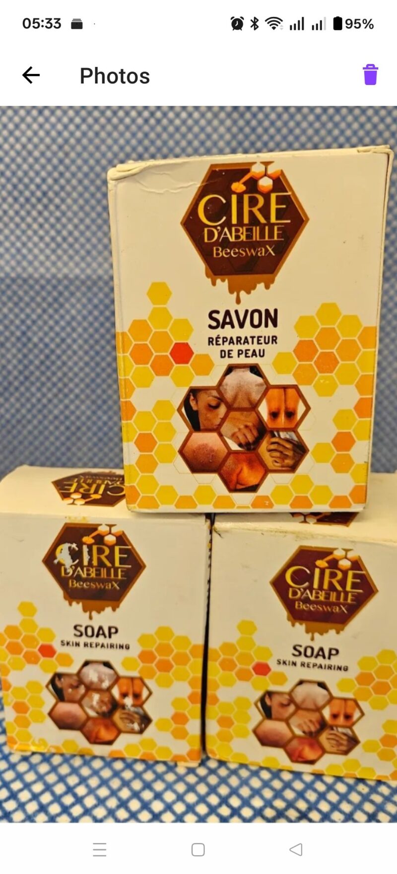 3Pcs Cire Beeswax Skin Repair Soap - Image 3