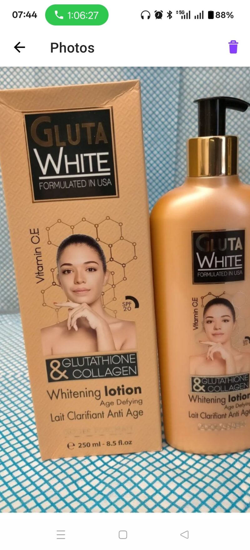 1PC skincare gluta white Glow Body lotion - Image 4