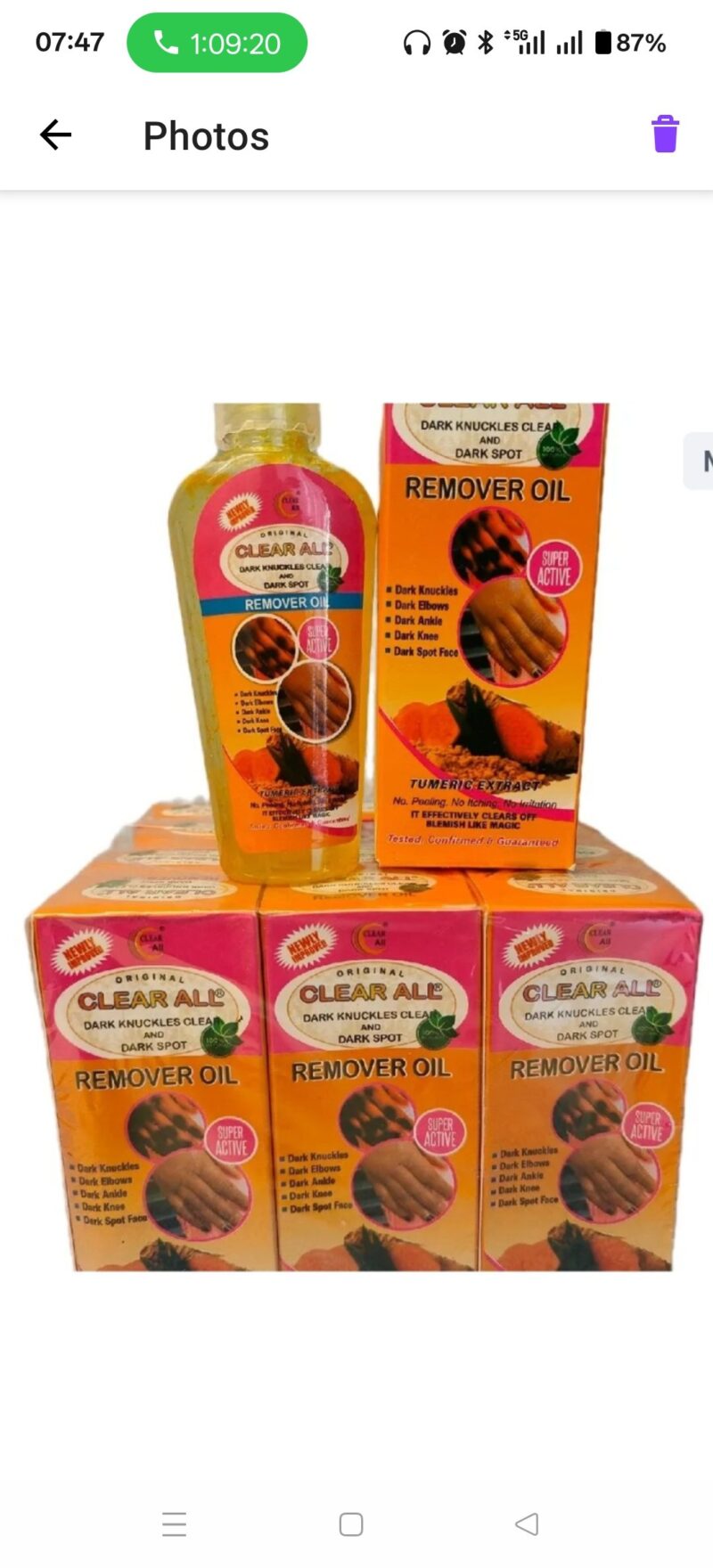 2PCS Clear All Hand and Feet Removal oil - Image 2