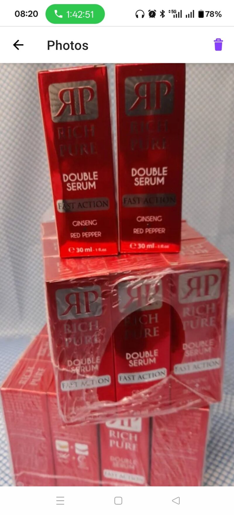 3Pcs Rich Pure Glow Serum - Image 5