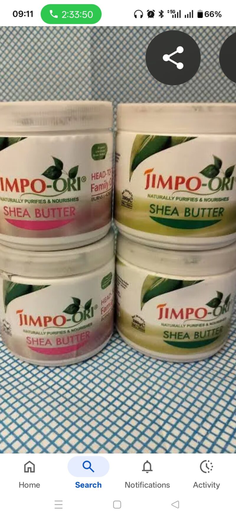 2Pcs Shea Butter moisturizer Glow Body Cream