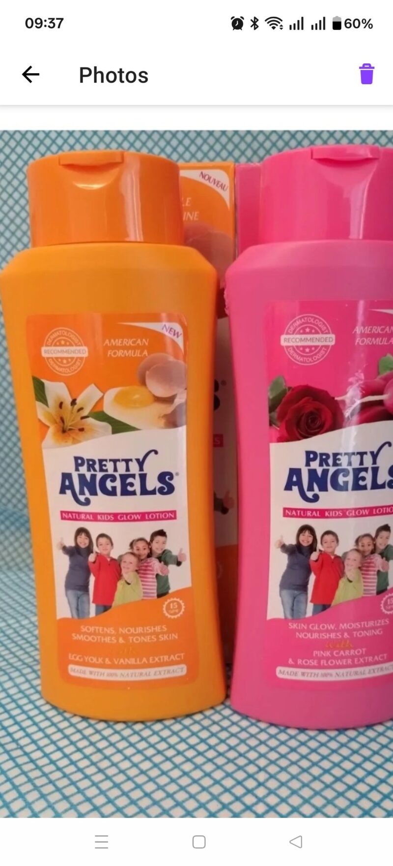 2Pcs Kids & teens pretty Angels Glow lotion - Image 2