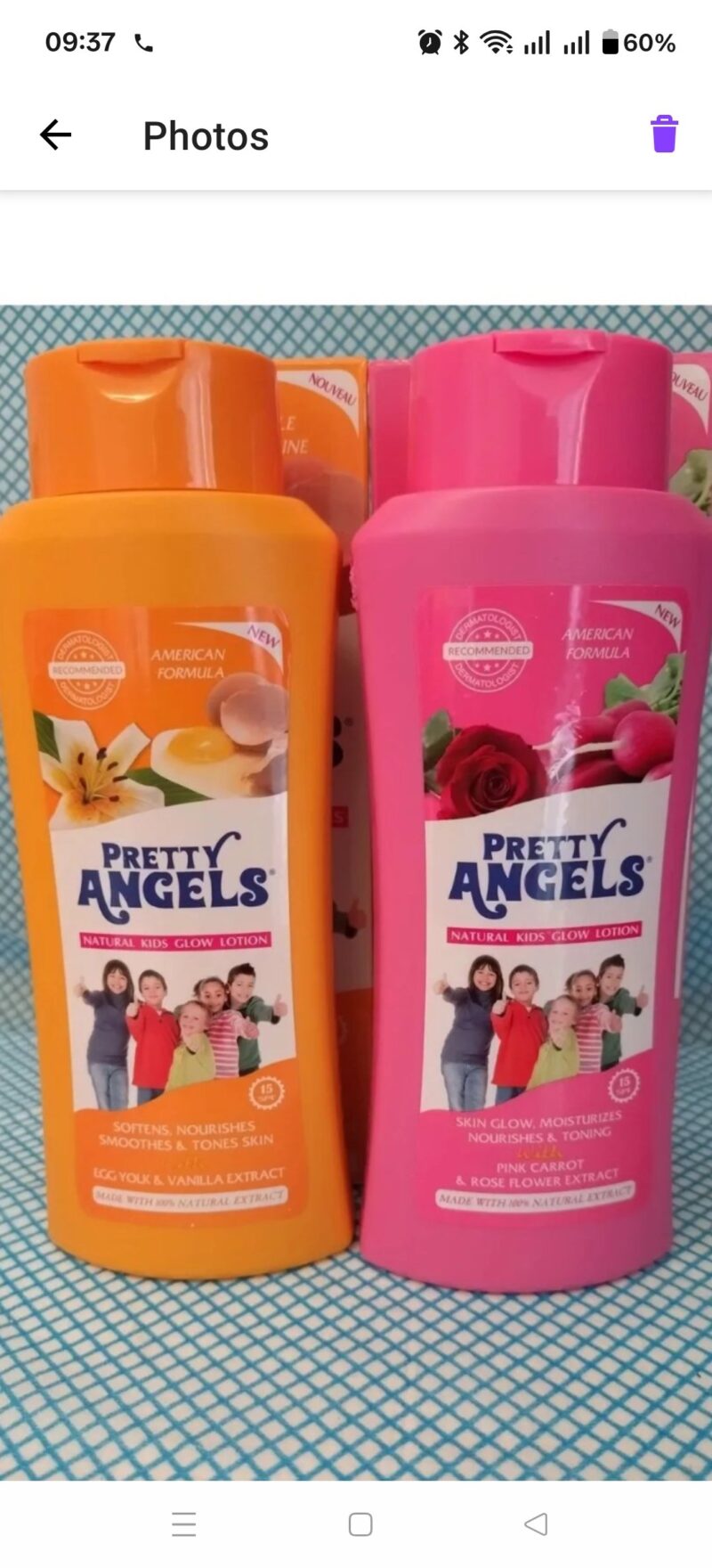 2Pcs Kids & teens pretty Angels Glow lotion - Image 3