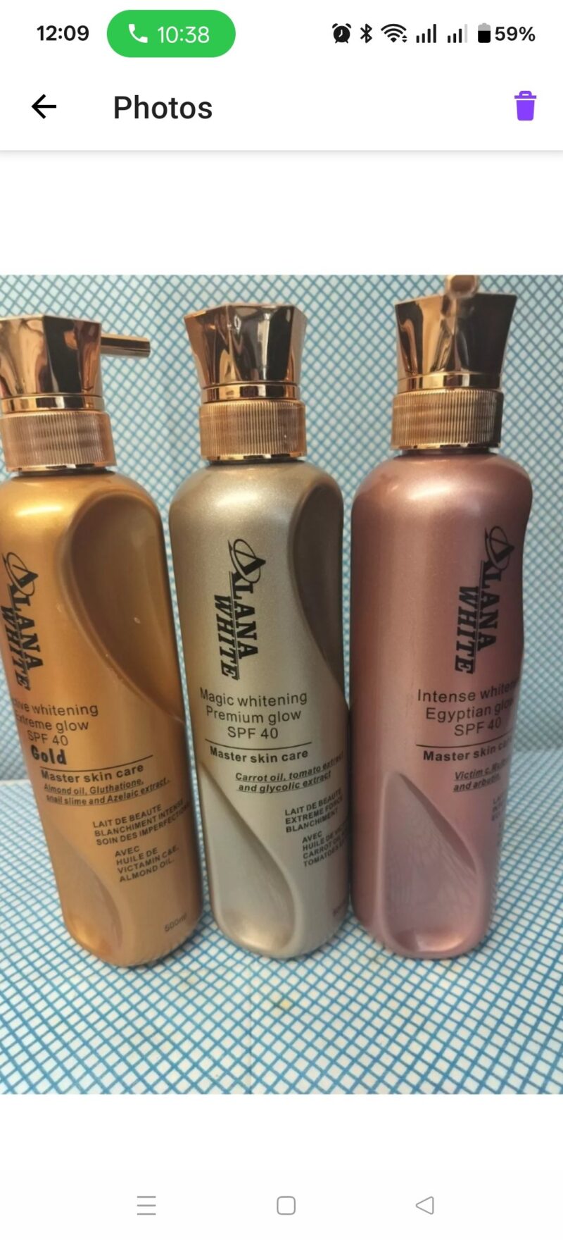 1Pc Alana white Glow Body lotion - Image 4