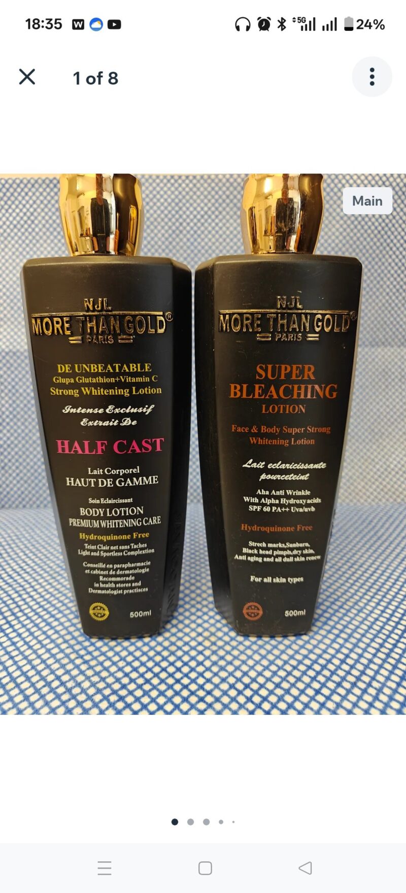 1Pc More than gold Moisturizer Glow lotion