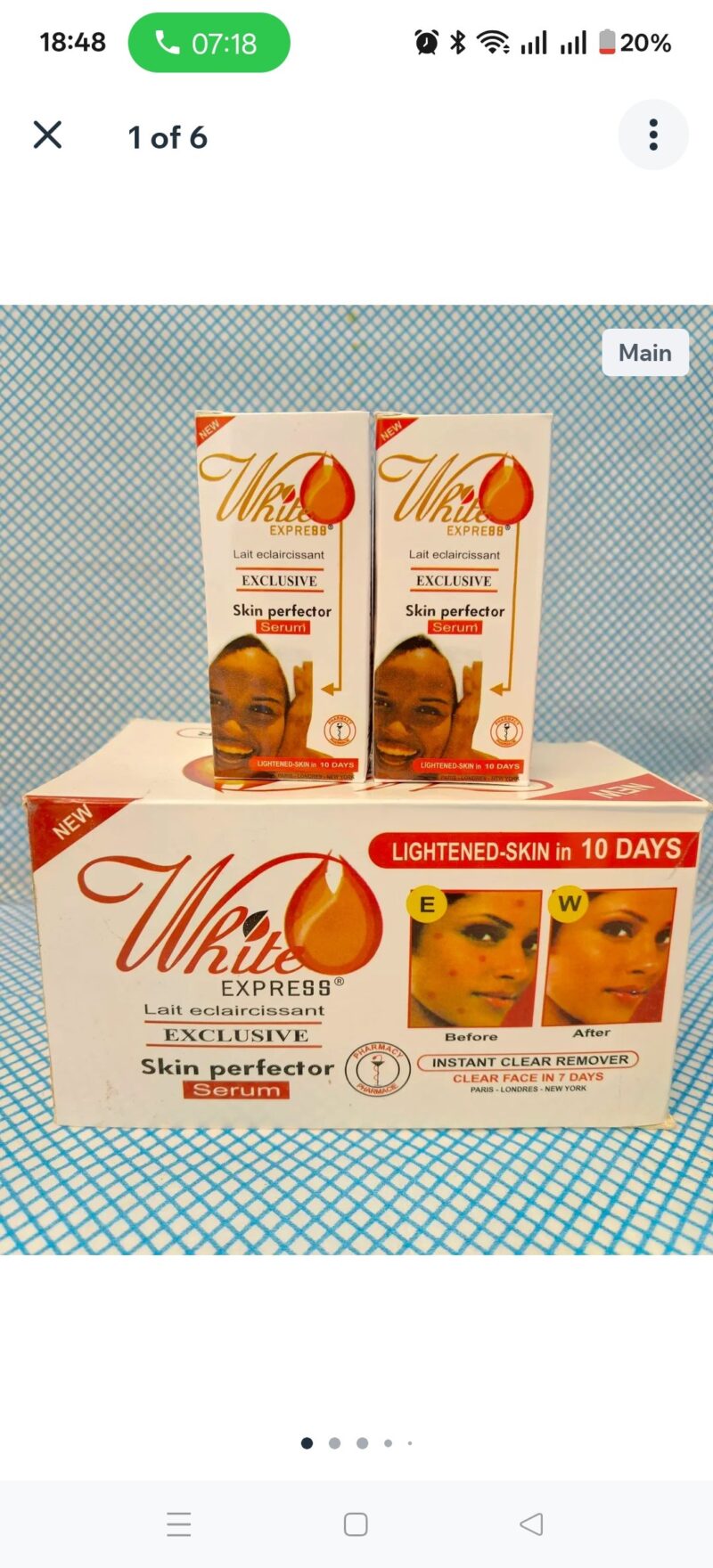 3Pcs Skincare white Express Serum