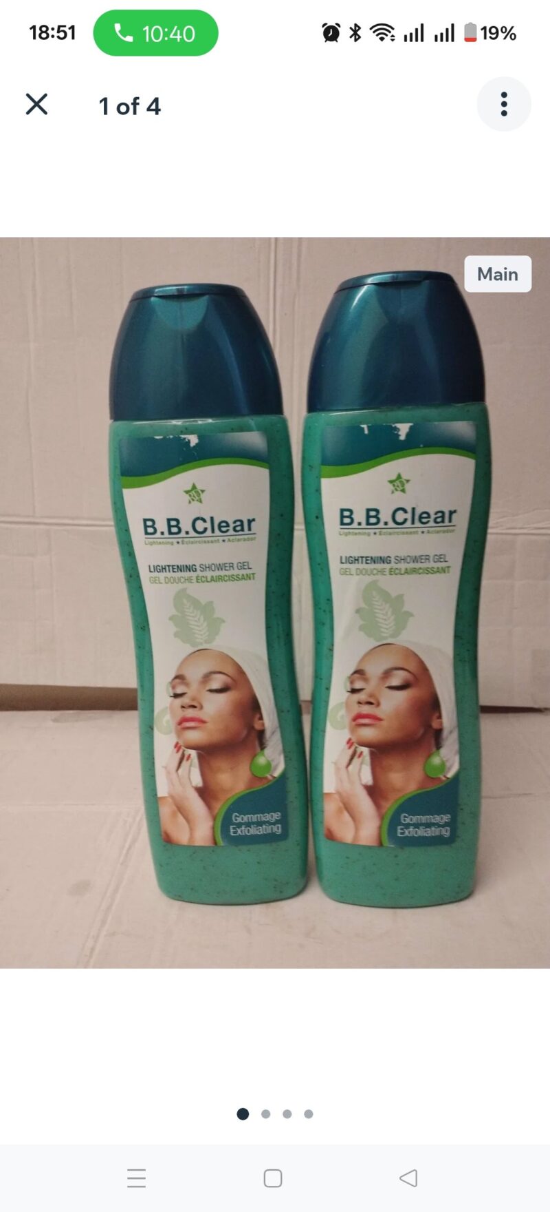 1Pc shower gel BB clear