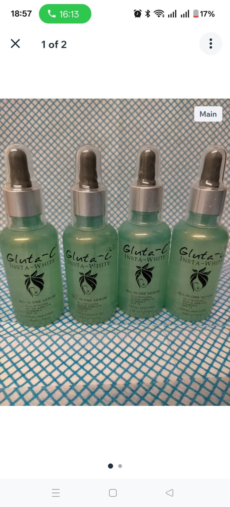 3Pcs Skincare Gluta C Moisturizer Body oli