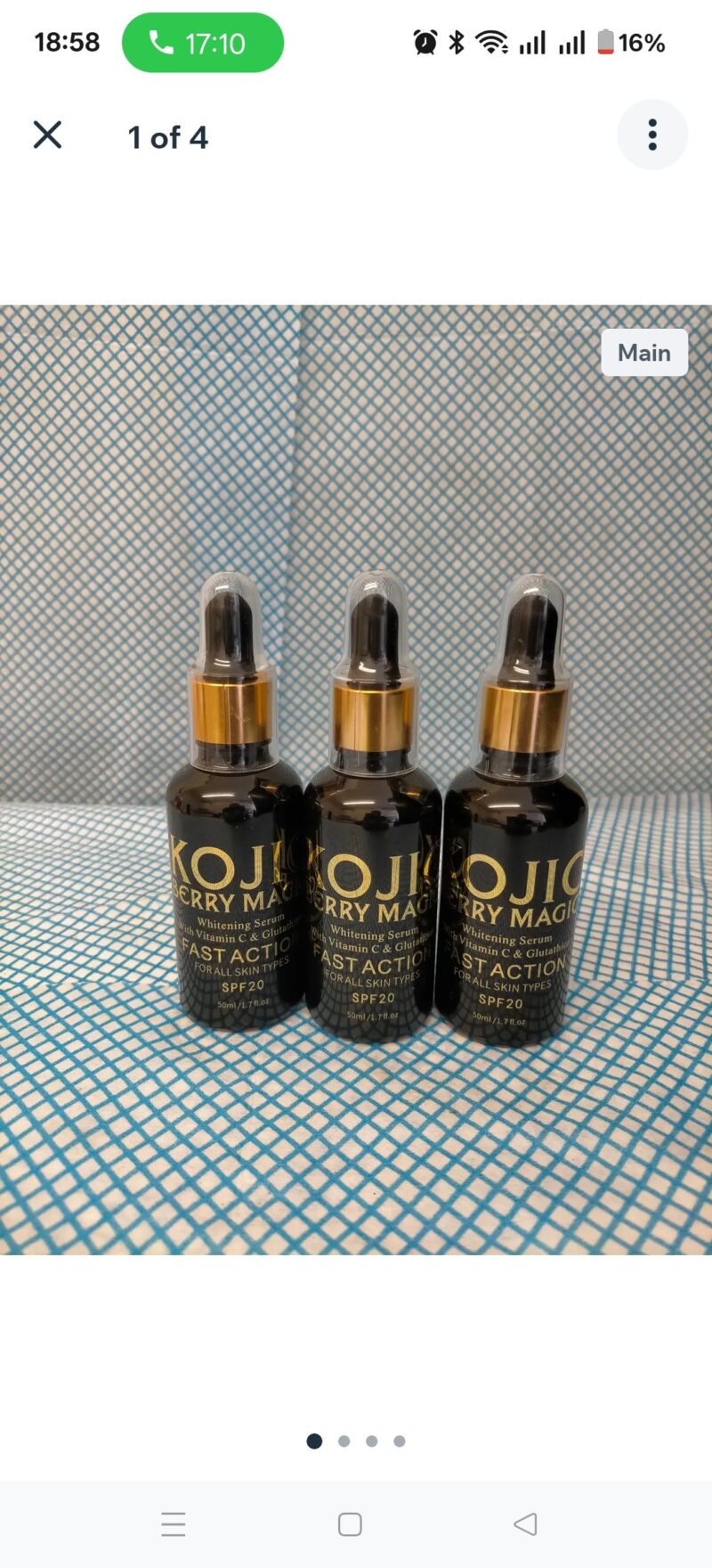 3Pcs Skincare Gluta C Moisturizer Body oli - Image 2