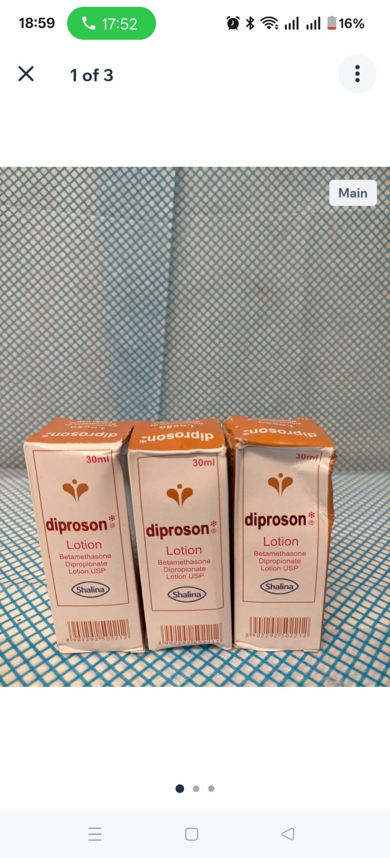 3PCS Skincare diprosone lotion