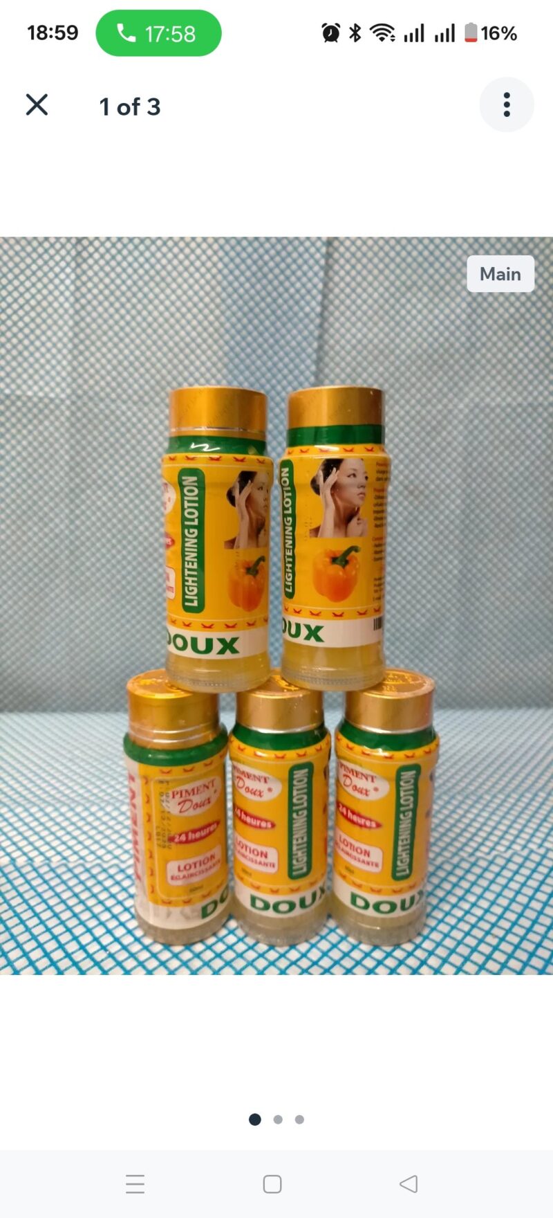 3PCS Skincare Piment doux Face & Body  Cleanser Lotion