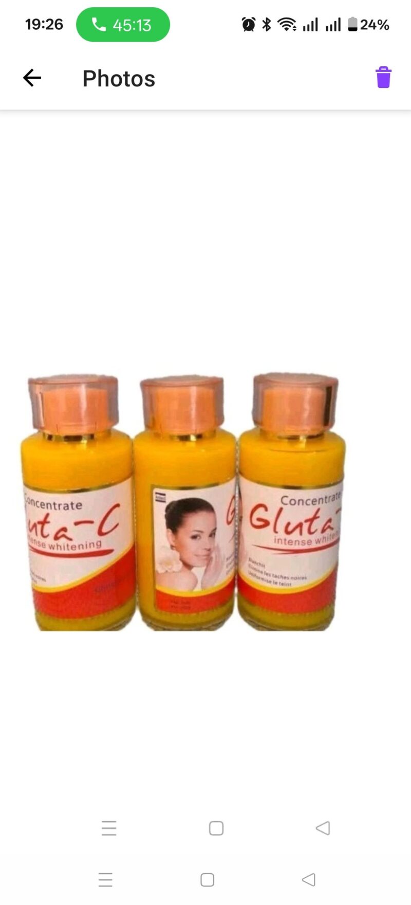 2Pcs Skincare Gluta c intense moisturizer concentrate serum - Image 2