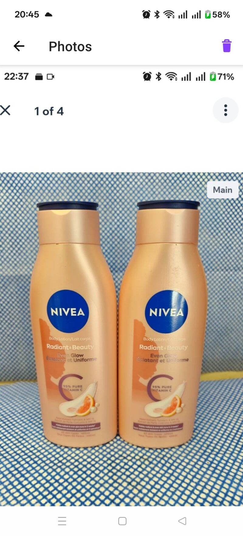 1Pc Nivea vitamin c Glow Body lotion - Image 2