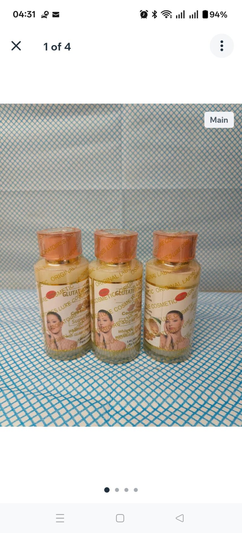 2Pcs Skincare  Original Glutathione com prime Concentrate Body Serum