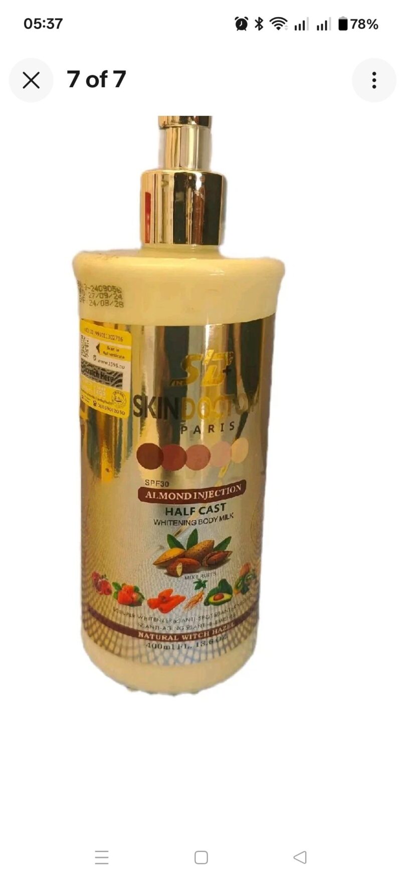 1Pc Skincare Skin Doctors Almond ,Gold and Organic lotion - Image 3