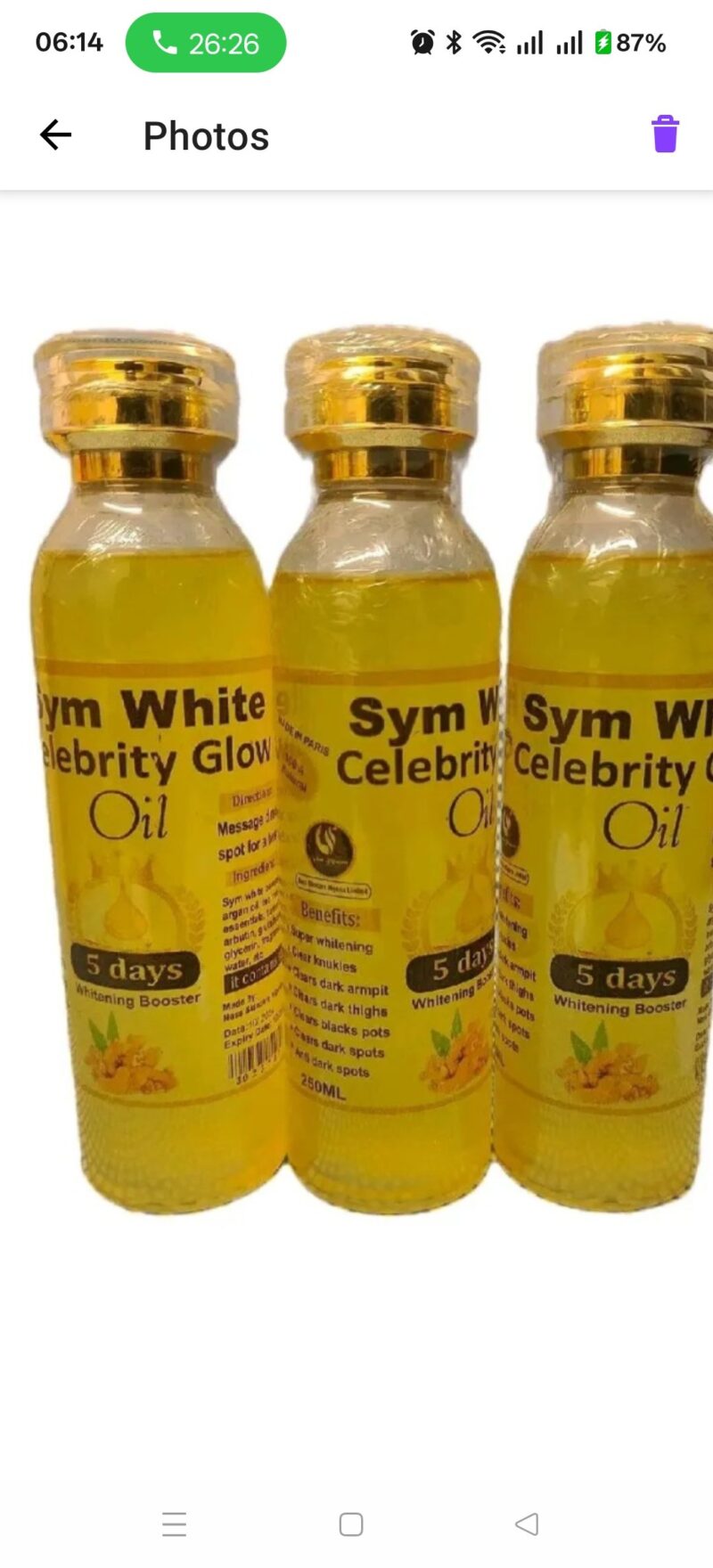 1Pc Skincare Celebrity Body Oil - Image 4