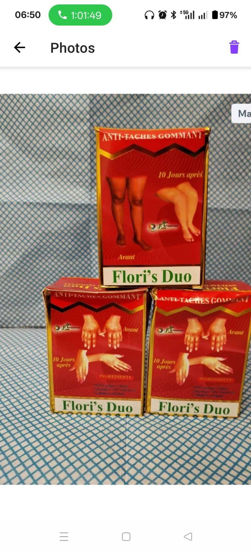 1Pc Skincare Floris Duo Knuckle & Feet Lotion - Image 4