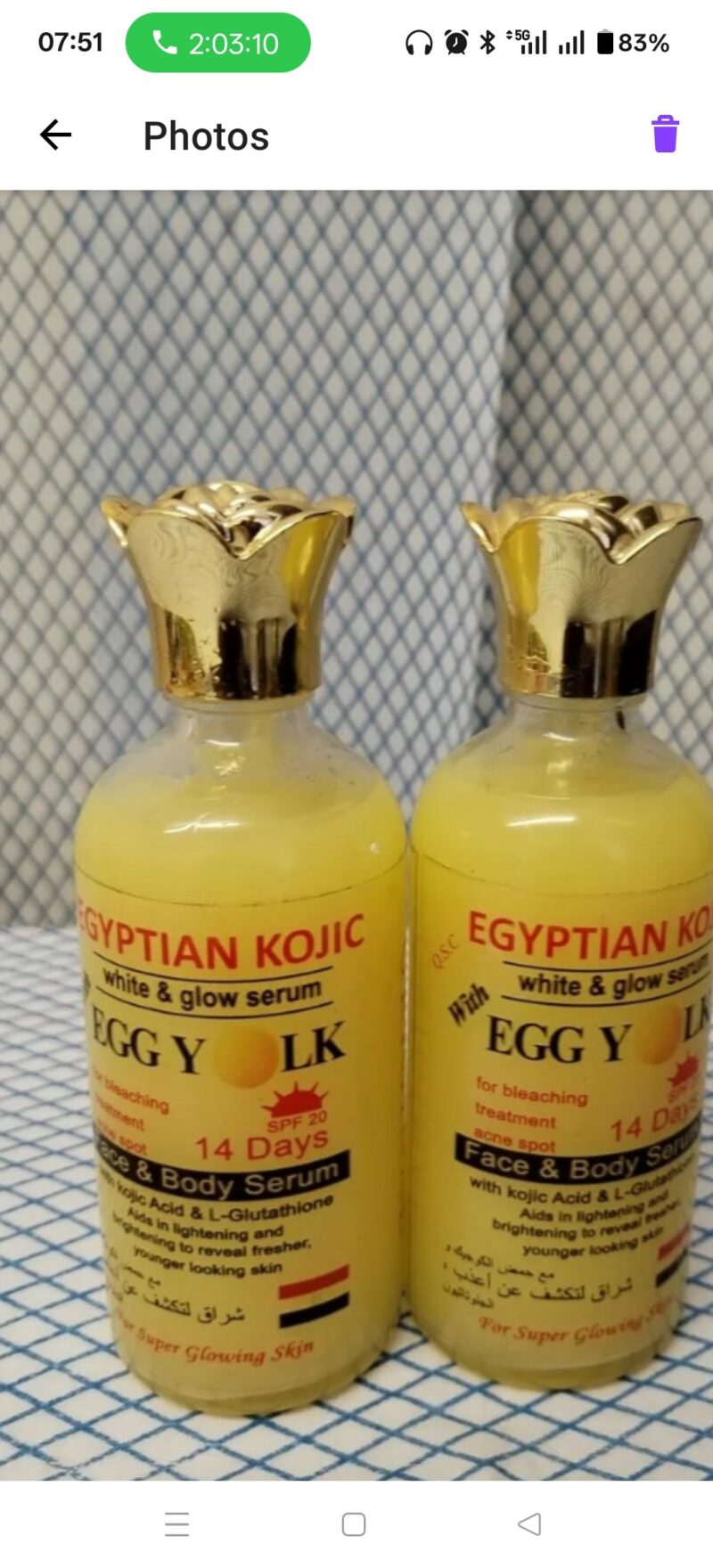 2Pcs Skincare Egyptian Egg Yolk  Serum - Image 4