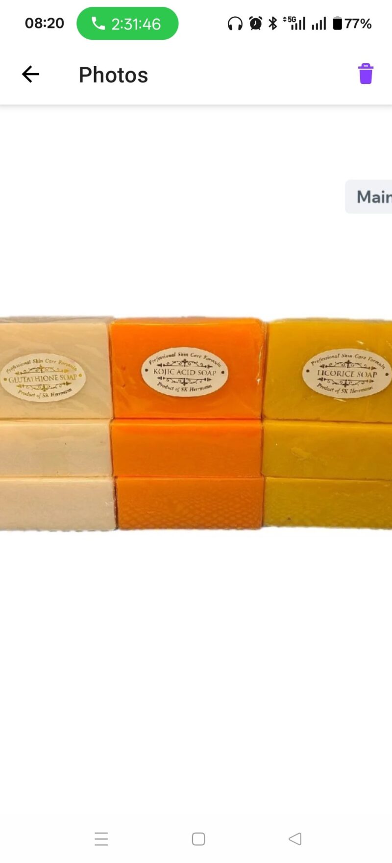 3Pcs skincare SK Duchess Glow Face Wash soap - Image 2