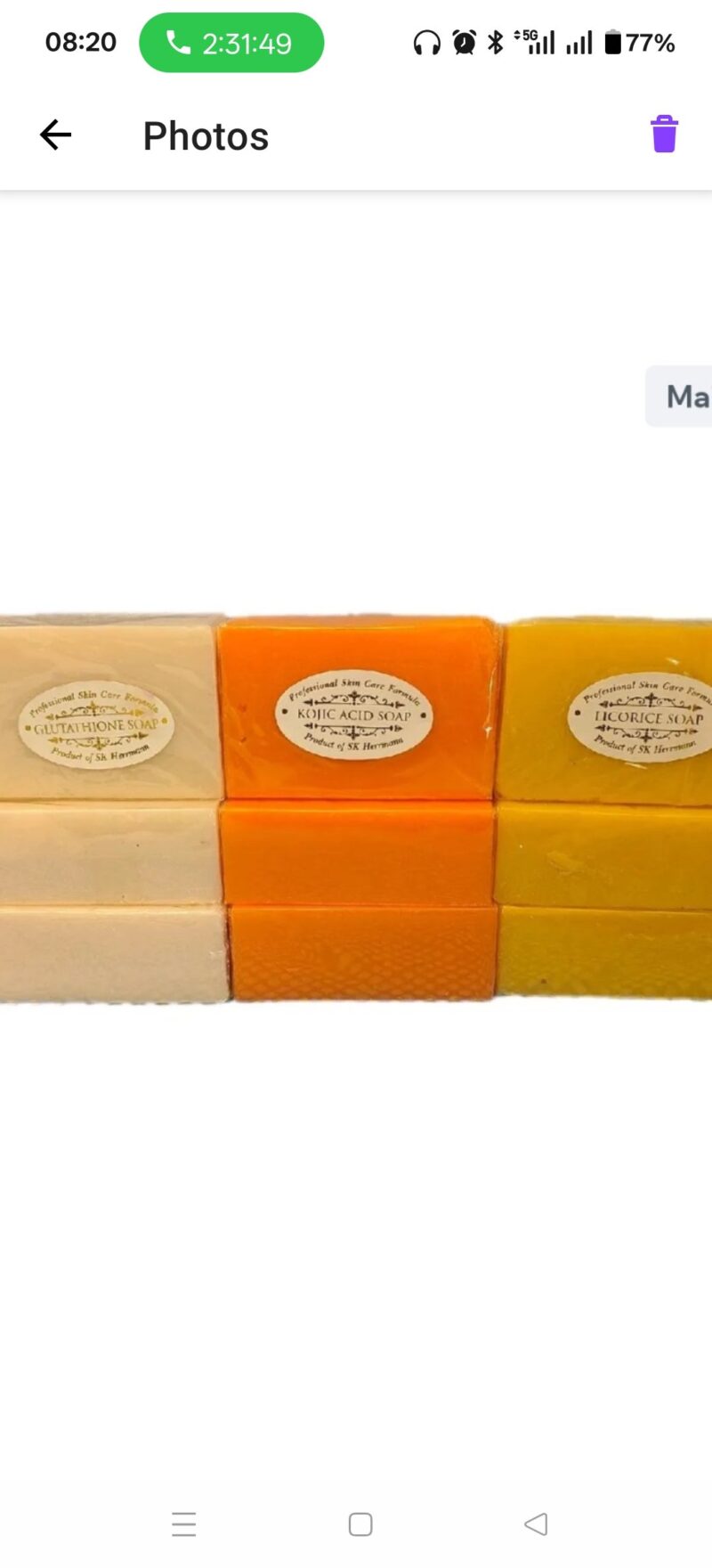 3Pcs skincare SK Duchess Glow Face Wash soap