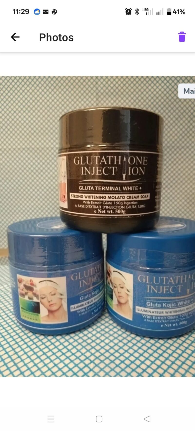 1Pc Skincare Glutathione Molato Body wash Soap