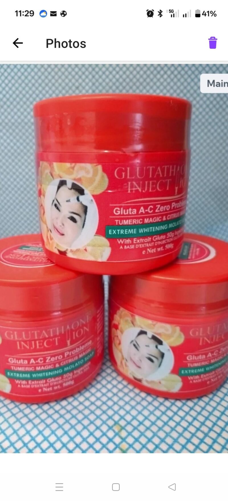 1Pc Skincare Glutathione Molato Body wash Soap - Image 2
