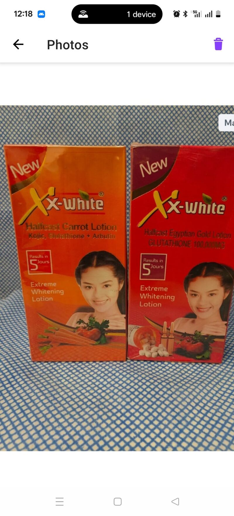 2PCS skincare Xx white Body moisturizer lotion - Image 2