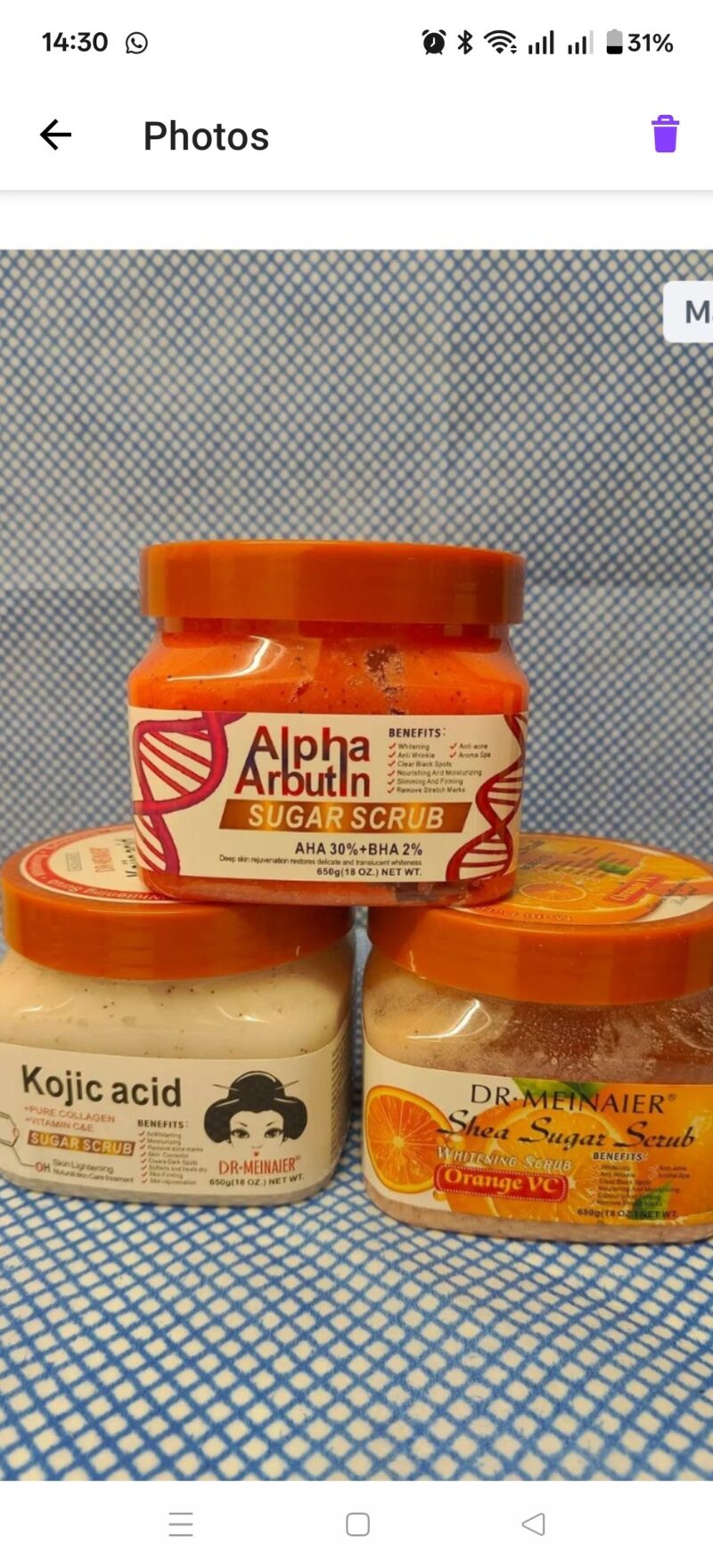 1Pc Alpha Arbutin Sugar Scrub - Image 2