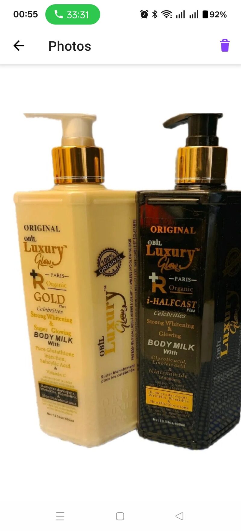 1Pc Luxury glow Moisturiser Body lotion