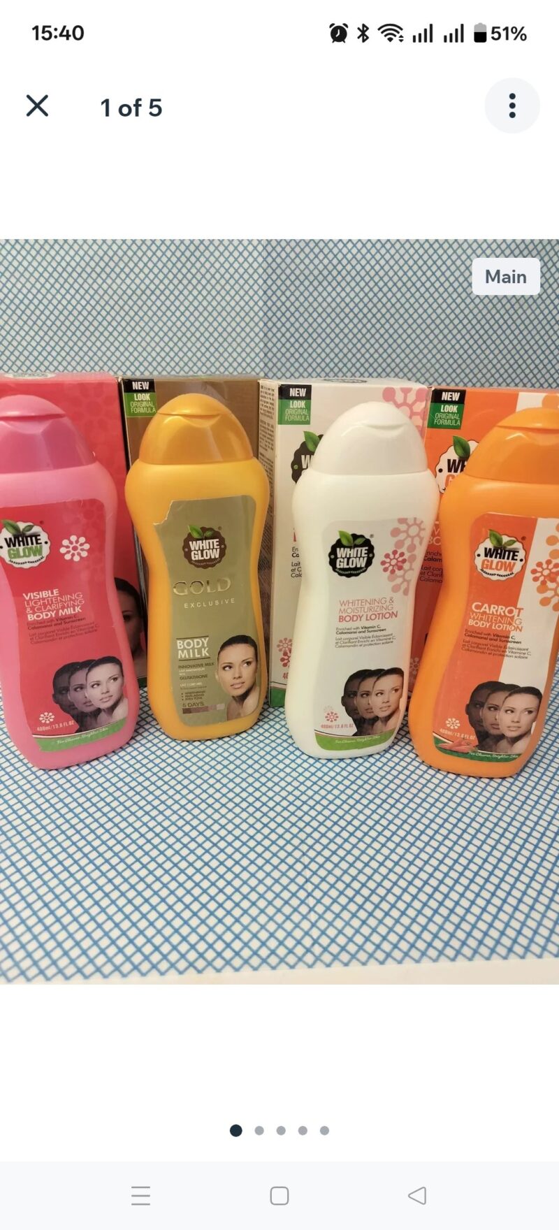 2Pcs Skincare white Glow Body lotion
