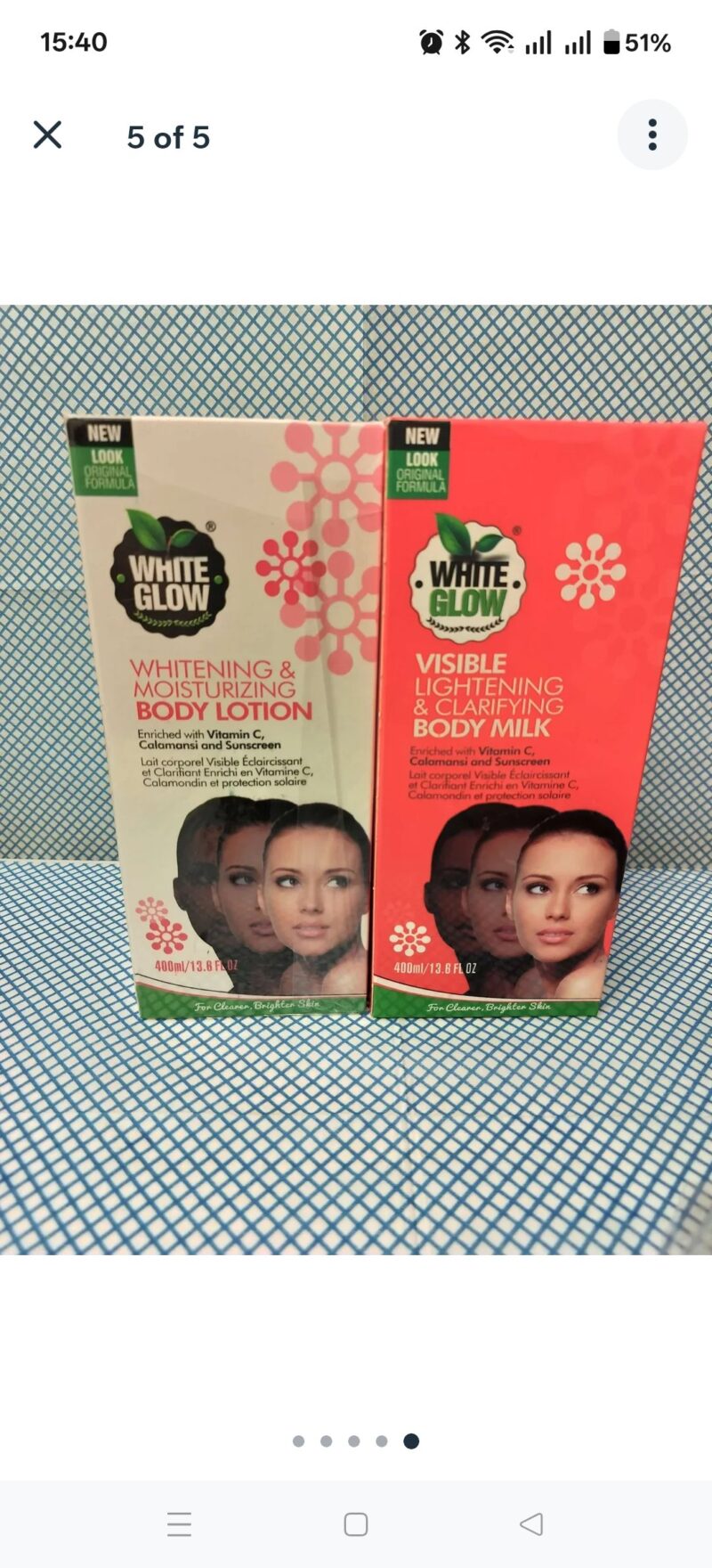 2Pcs Skincare white Glow Body lotion - Image 3