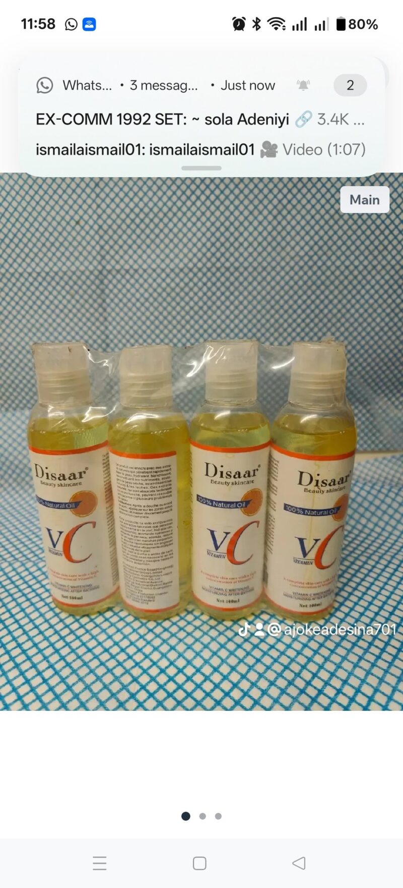 3Pcs skincare moisturizer Vitamin C Oil