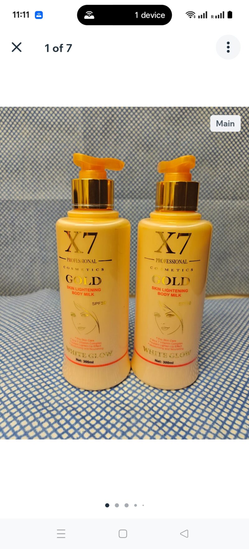 2Pcs x7 Moisturizer Glow Body lotion - Image 3