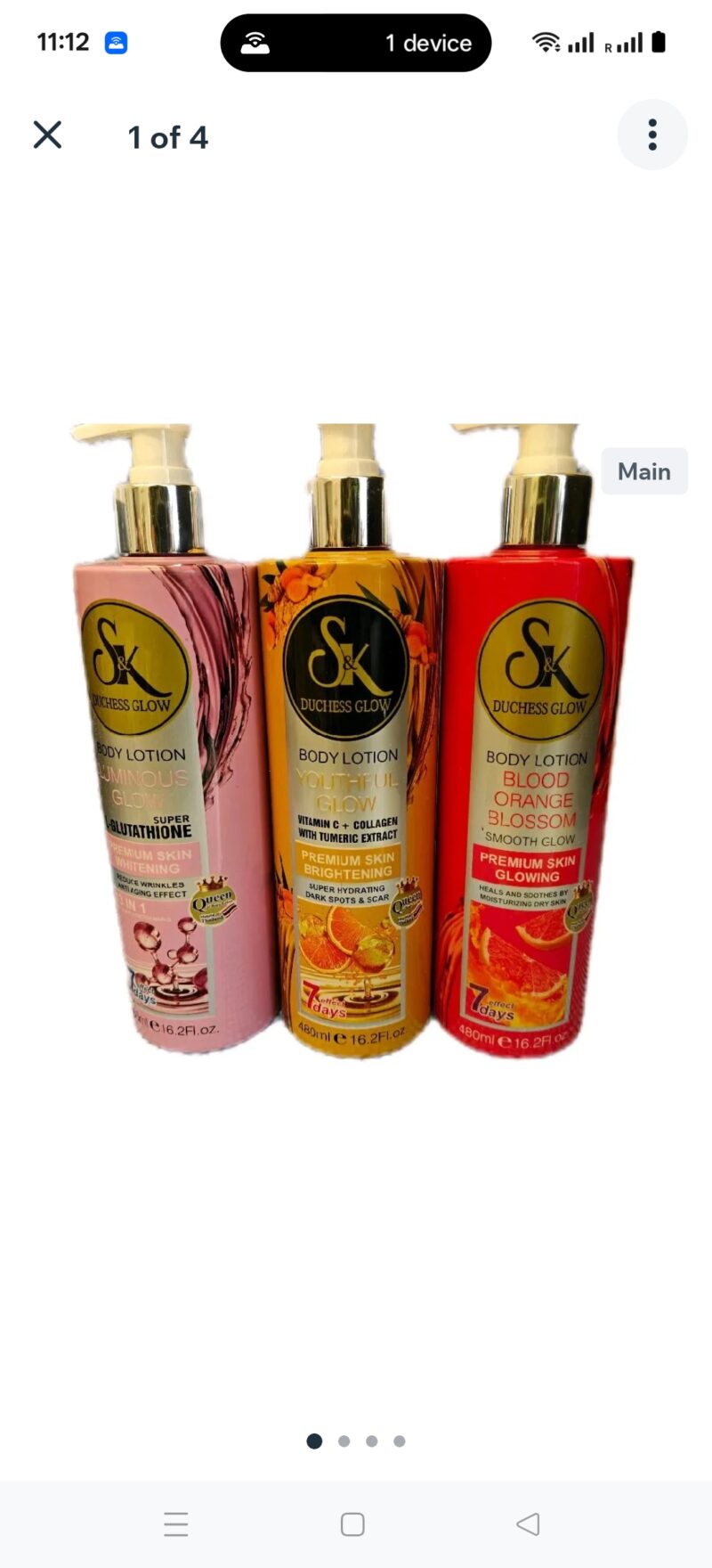 1Pc S k Duchess Glow moisturiser Body Lotion - Image 4