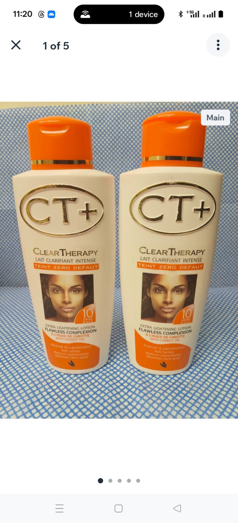 1Pc CT therapy Glow body lotion - Image 2