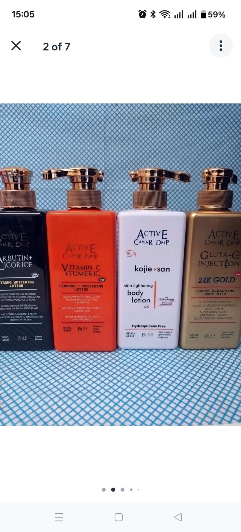 1Pc Skincare Active Caviar moisturizer Body lotion Copy