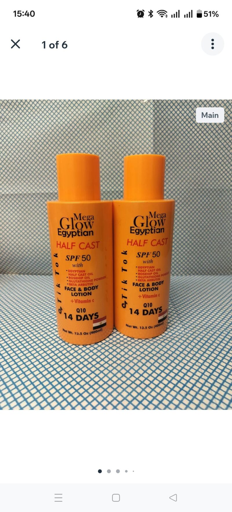 1Pc  Skincare Mega Glow Moisturiser Body lotion - Image 3