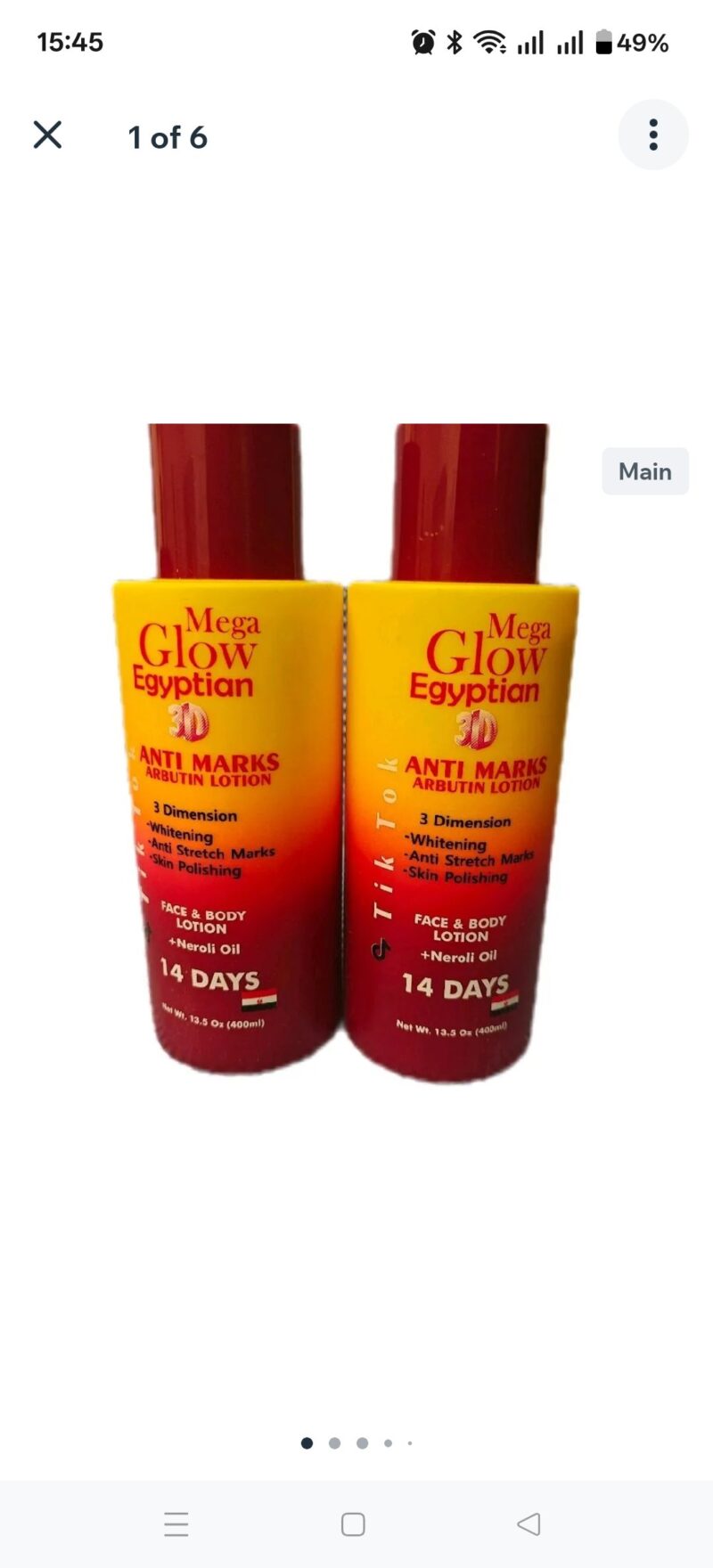 1Pc  Skincare Mega Glow Moisturiser Body lotion