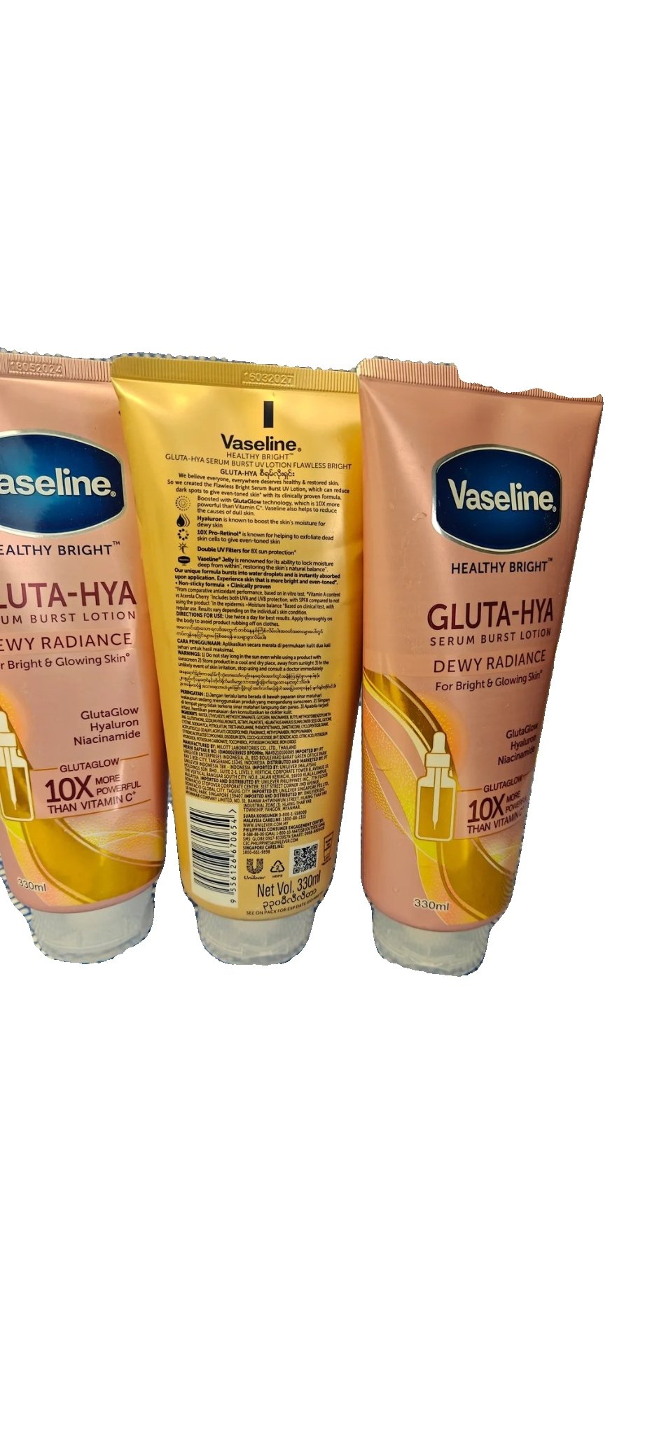 1Pc Vaseline Gluta- HYA Moisturizer Glow Body lotion - Image 2